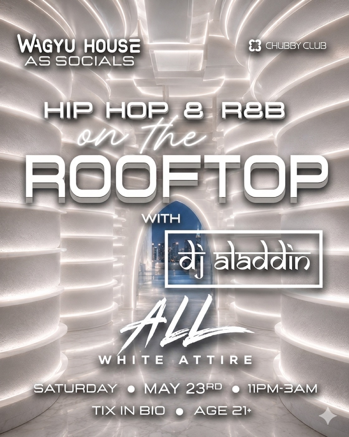 Memorial Weekend All White Attire Party with DJ Aladdinn